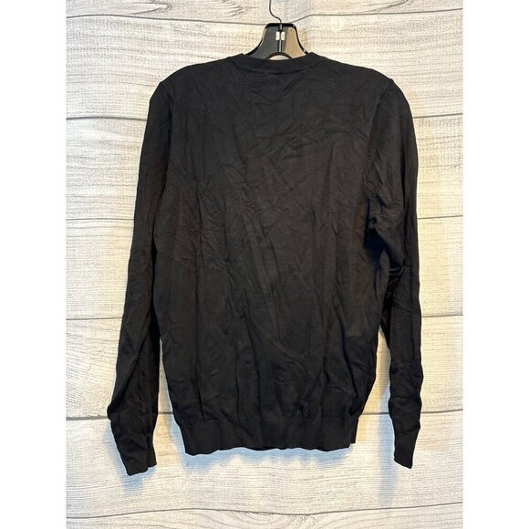 Mens Zara Black Long Sleeve Sweater Size S - Picture 3 of 3